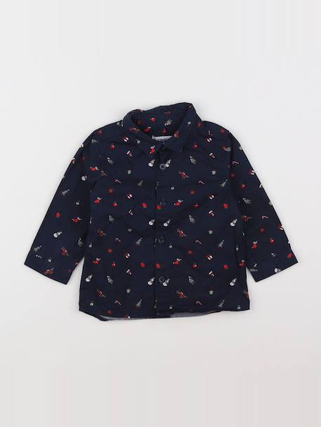 Chemise - 9 mois Bleu, rouge 1 - vertbaudet enfant 