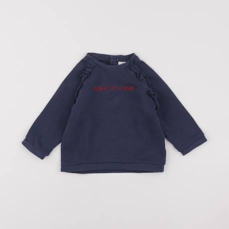 Sweat - 12 mois Bleu 1 - vertbaudet enfant 
