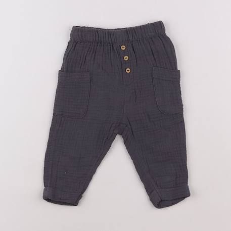 Pantalon - 6 mois Gris 1 - vertbaudet enfant 