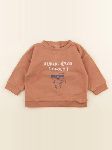 Sweat - 6 mois Orange 1 - vertbaudet enfant 
