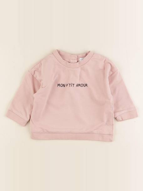 Sweat - 12 mois Rose 1 - vertbaudet enfant 