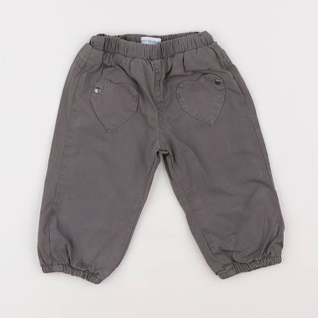 Pantalon doublé - 6 mois Gris 1 - vertbaudet enfant 
