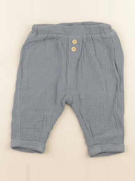 Pantalon - 6 mois Bleu 1 - vertbaudet enfant 