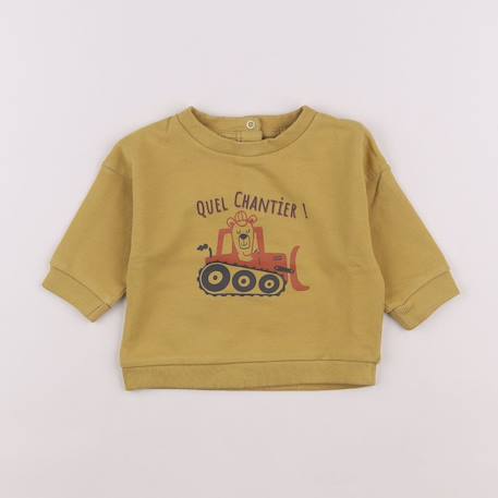 Sweat - 6 mois Jaune 1 - vertbaudet enfant 
