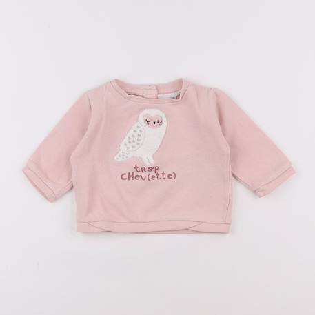 Sweat - 6 mois Rose 1 - vertbaudet enfant 