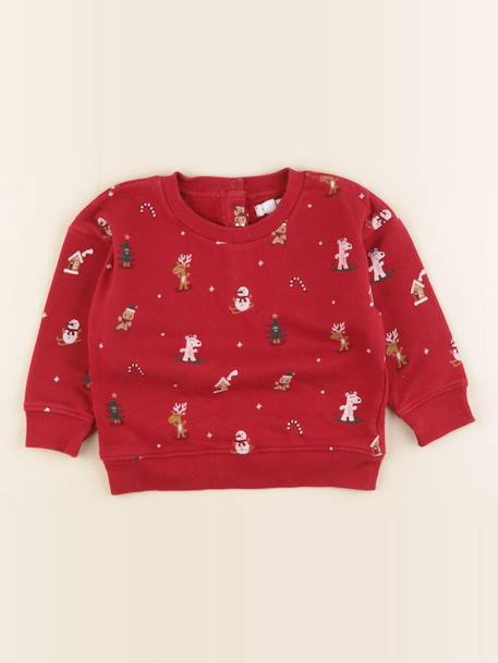 Sweat - 18 mois Rouge 1 - vertbaudet enfant 