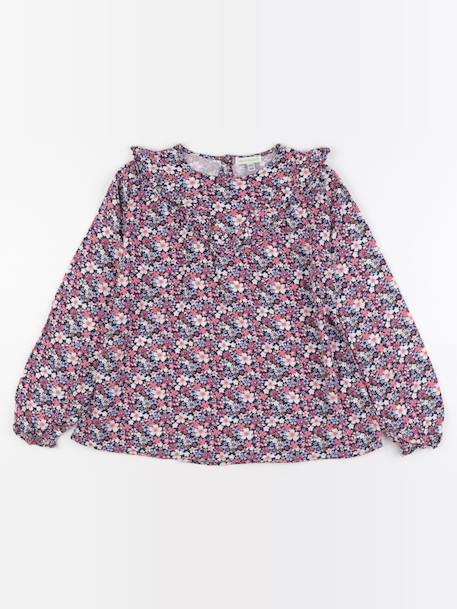 Blouse - 9 ans Bleu, rose 1 - vertbaudet enfant 