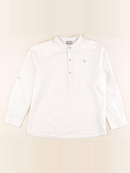 Chemise - 10 ans Blanc 1 - vertbaudet enfant 