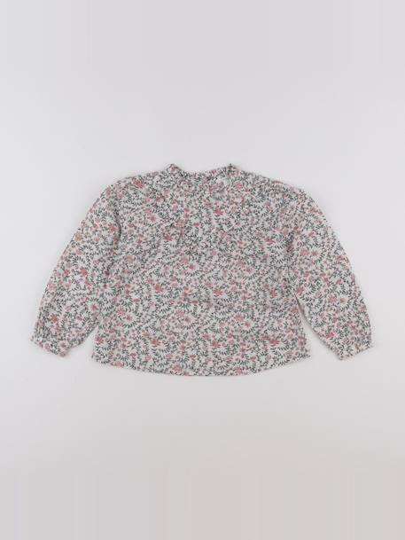 Blouse - 9 ans Beige, rose 1 - vertbaudet enfant 