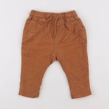 Pantalon doublé - 6 mois Marron 1 - vertbaudet enfant 