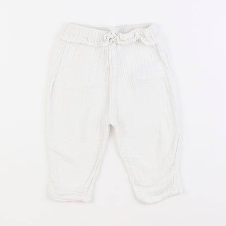 Pantalon - 12 mois Blanc 1 - vertbaudet enfant 
