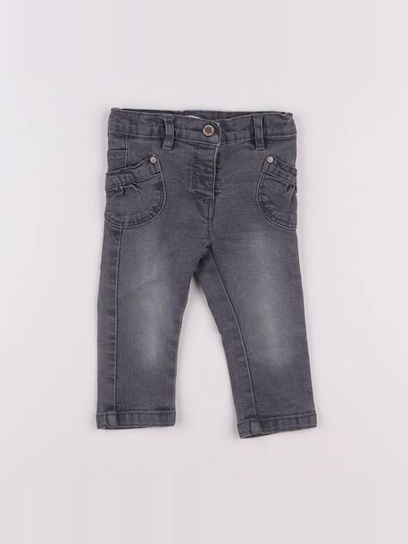 Jean - 9 mois Gris 1 - vertbaudet enfant 