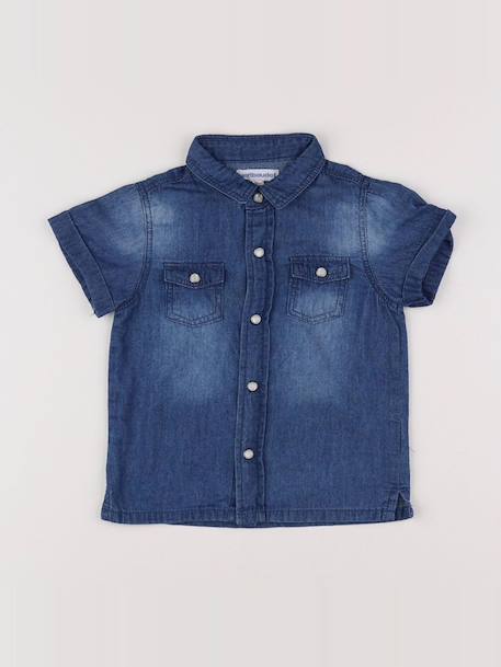 Chemise - 12 mois Bleu 1 - vertbaudet enfant 