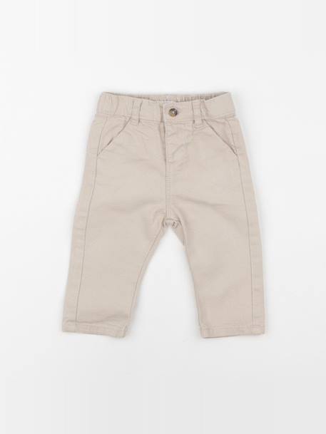 Jean - 9 mois Beige 1 - vertbaudet enfant 