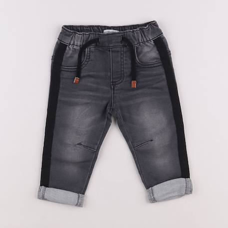 Jean - 9 mois Gris 1 - vertbaudet enfant 