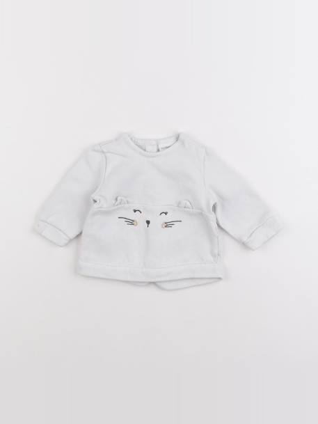 Sweat - 3 mois Gris 1 - vertbaudet enfant 