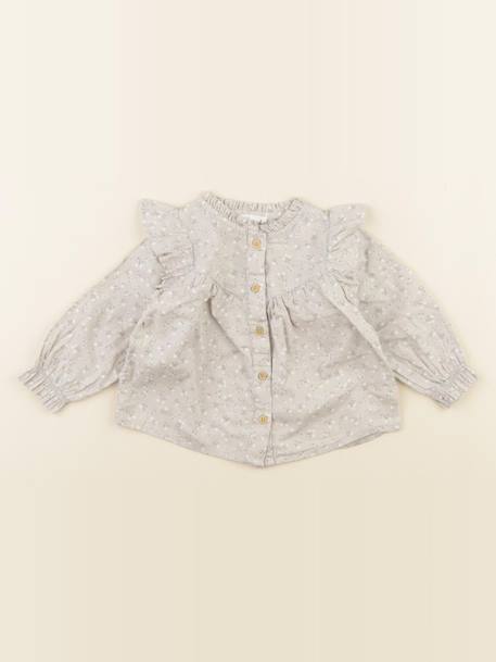 Blouse - 6 mois Gris 1 - vertbaudet enfant 