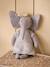 Peluche éléphant en tricot avec robe en point mousse Gris 3 - vertbaudet enfant 