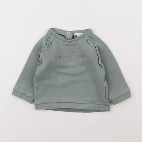Sweat - 6 mois Vert 1 - vertbaudet enfant 