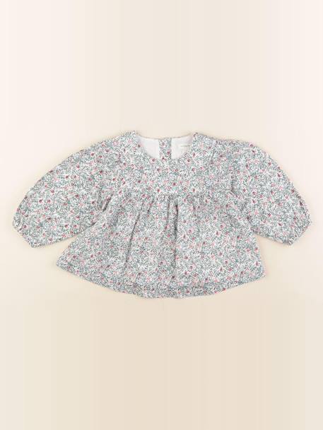 Blouse - 18 mois Blanc, vert 1 - vertbaudet enfant 