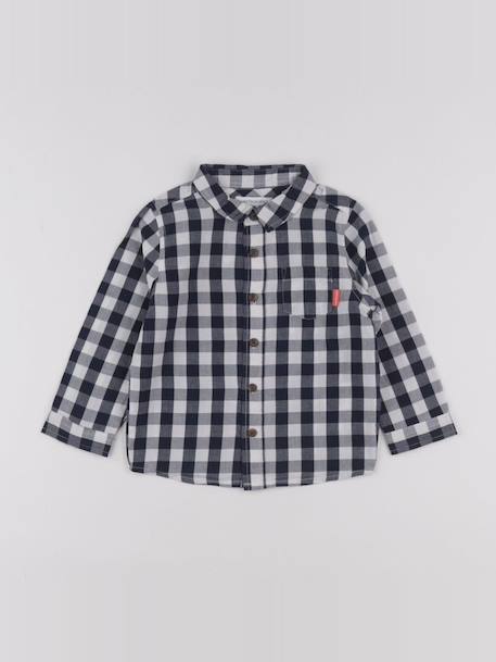 Chemise - 2 ans Blanc, bleu 1 - vertbaudet enfant 
