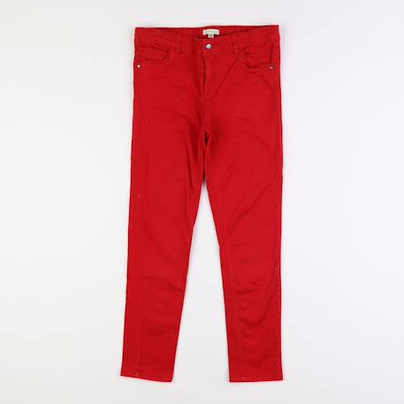Pantalon - 10 ans Rouge 1 - vertbaudet enfant 