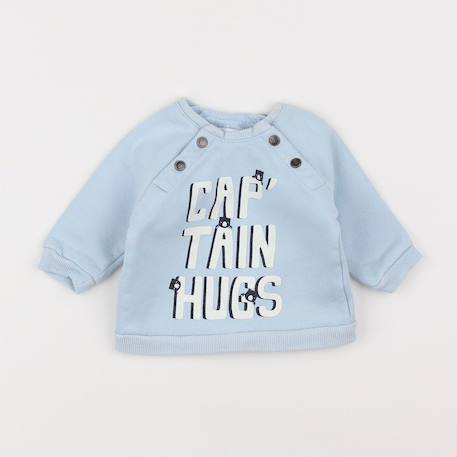 Sweat - 3 mois Bleu 1 - vertbaudet enfant 
