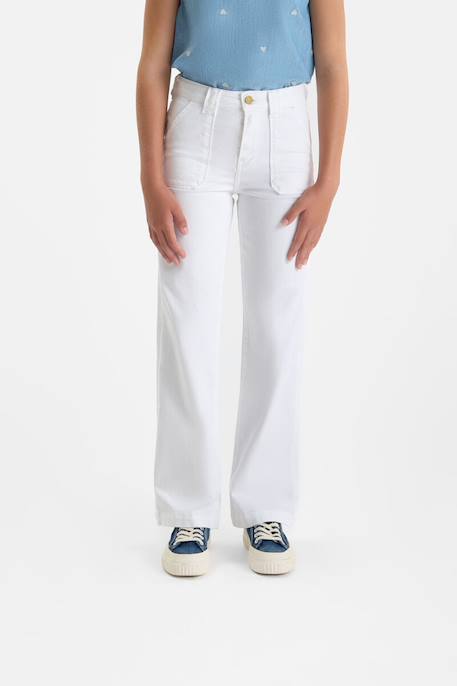 Jeans  flare, longueur 34 White 1 - vertbaudet enfant 