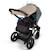 Pare-soleil universel poussette et siège auto uv upf50+ romantic leaves Beige 3 - vertbaudet enfant 