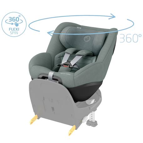 Siège auto pivotant et coulissant pearl 360 pro Authentic black+Authentic blue+Authentic graphite+Authentic green+Authentic grey+Authentic truffle 25 - vertbaudet enfant 