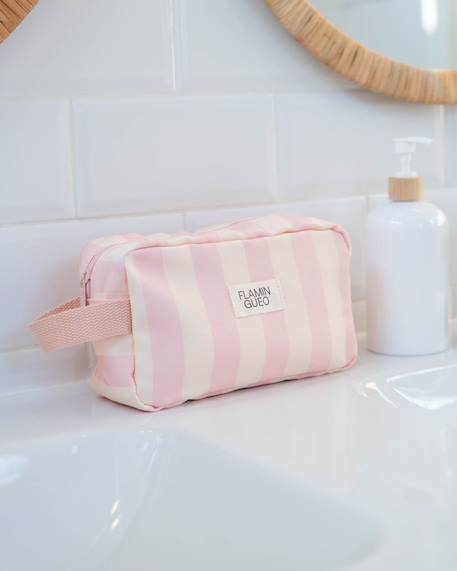 Trousse de toilette enfant polyester zip Bleu+Rose 10 - vertbaudet enfant 