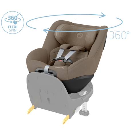 Siège auto pivotant et coulissant pearl 360 pro Authentic black+Authentic blue+Authentic graphite+Authentic green+Authentic grey+Authentic truffle 31 - vertbaudet enfant 