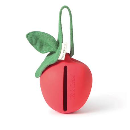 Etui à sucette en caoutchouc 100% naturel pepa la pomme Rouge 1 - vertbaudet enfant 
