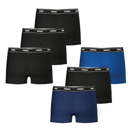Lot de 6 boxers my petit prix Noir-marine-bleu+Noir-noir-noir-marine-noir-bleu 7 - vertbaudet enfant 