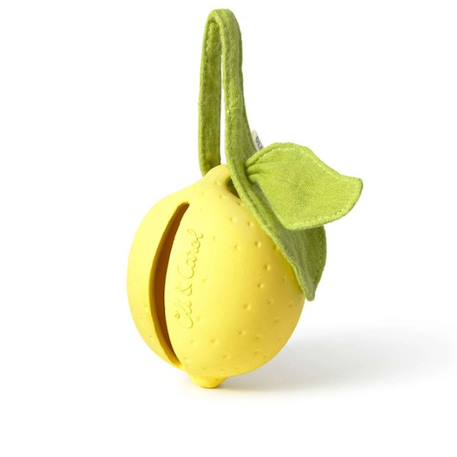 Etui à sucette en caoutchouc 100% naturel lou le citron Jaune 3 - vertbaudet enfant 