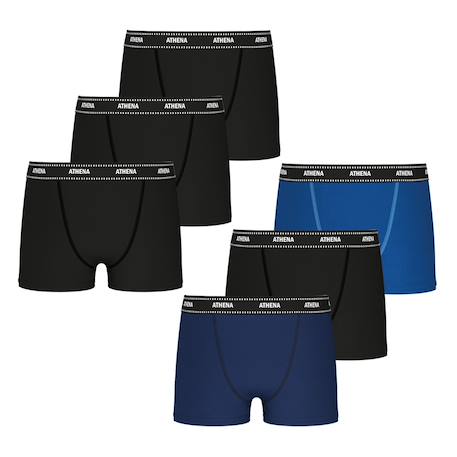 Lot de 6 boxers my petit prix Noir-marine-bleu+Noir-noir-noir-marine-noir-bleu 5 - vertbaudet enfant 