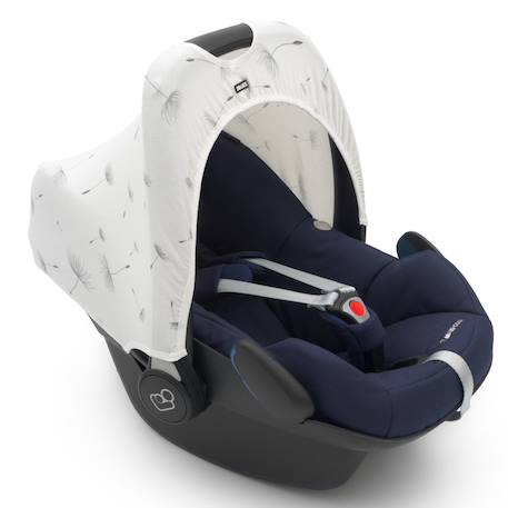 Hoody protection solaire pour poussette et siège auto dandelion Blanc 1 - vertbaudet enfant 