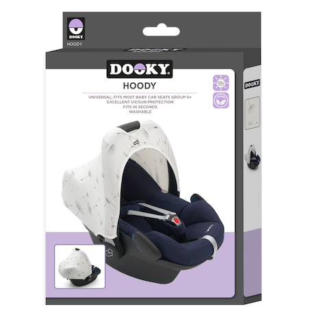 Hoody protection solaire pour poussette et siège auto dandelion Blanc 6 - vertbaudet enfant 