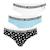 Lot de 3 culottes Smileyworld Bleu-print+Rose-print 1 - vertbaudet enfant 