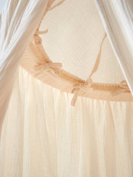 Ciel de lit en gaze de coton Blanc 2 - vertbaudet enfant 