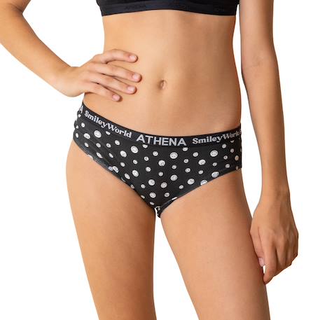 Lot de 3 culottes Smileyworld Bleu-print+Rose-print 4 - vertbaudet enfant 