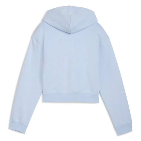 Sweat à capuche fille Bleu+Noir 2 - vertbaudet enfant 
