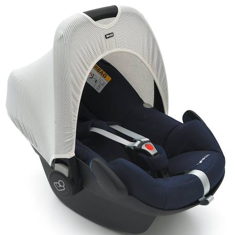 Hoody protection solaire pour poussette et siège auto san marino Blanc 1 - vertbaudet enfant 