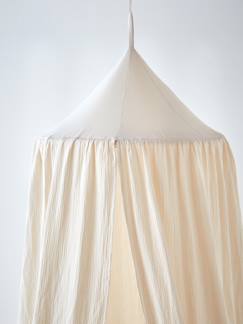 Linge de maison et décoration-Ciel de lit en gaze de coton
