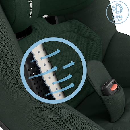 Siège auto pivotant et coulissant pearl 360 pro Authentic black+Authentic blue+Authentic graphite+Authentic green+Authentic grey+Authentic truffle 24 - vertbaudet enfant 