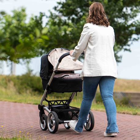 Pare-soleil universel poussette et siège auto uv upf50+ romantic leaves Beige 5 - vertbaudet enfant 