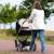 Pare-soleil universel poussette et siège auto uv upf50+ romantic leaves Beige 5 - vertbaudet enfant 