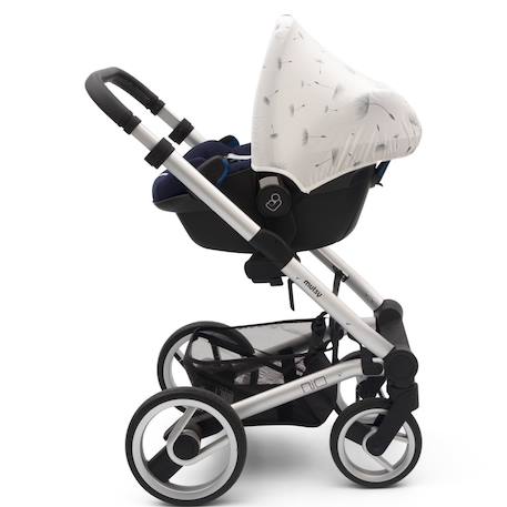 Hoody protection solaire pour poussette et siège auto dandelion Blanc 3 - vertbaudet enfant 