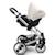 Hoody protection solaire pour poussette et siège auto dandelion Blanc 3 - vertbaudet enfant 