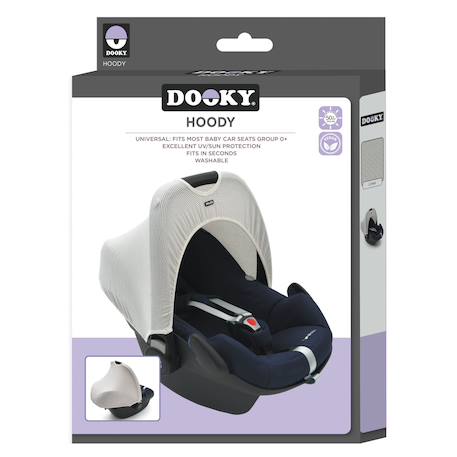 Hoody protection solaire pour poussette et siège auto san marino Blanc 5 - vertbaudet enfant 